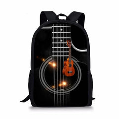 Musical Instrument Guitar School Backpack for Girls
