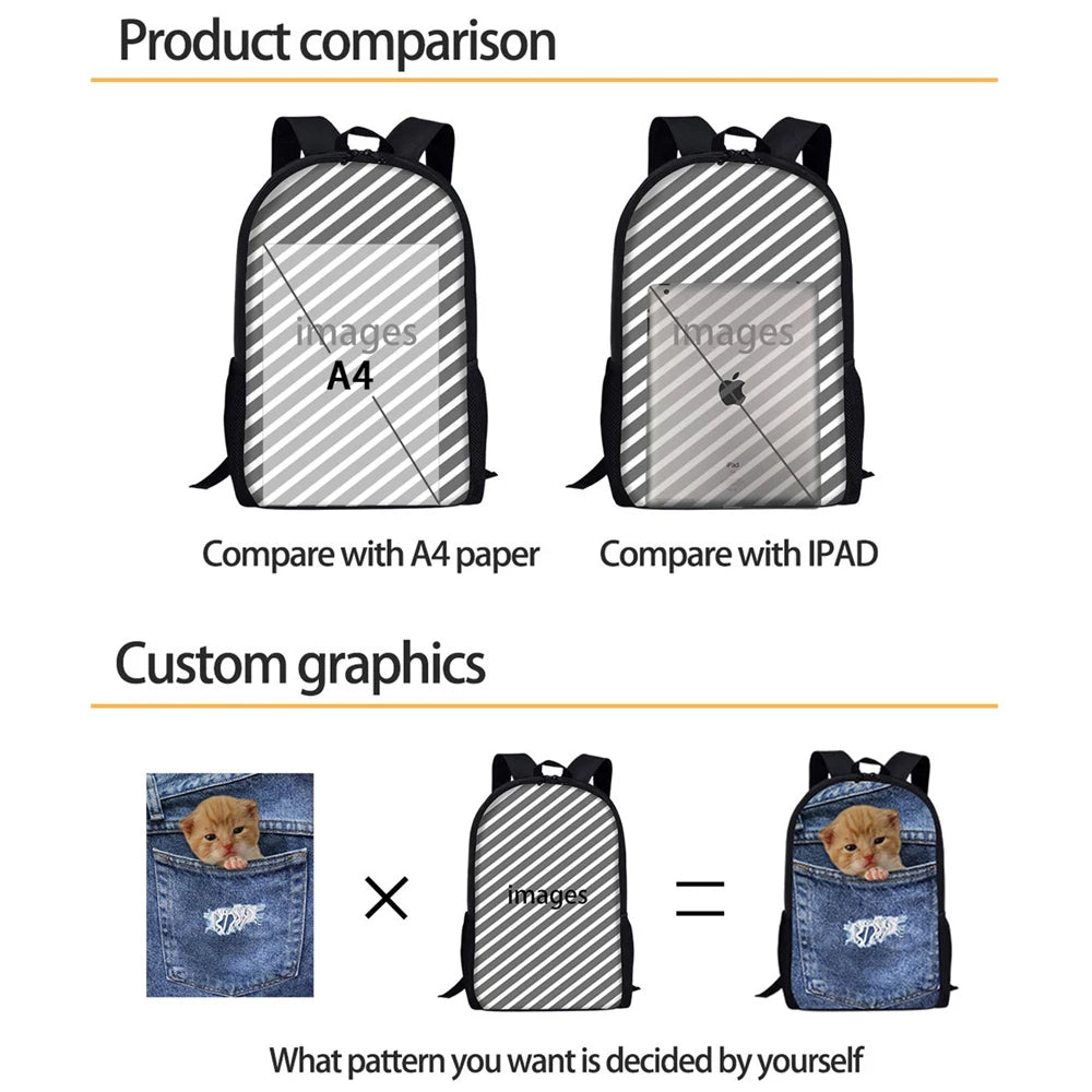 Musical Instrument Guitar School Backpack for Girls
