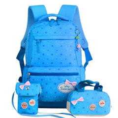 Girls Printing Rucksack School Backpacks 3pcs/Set Mochila Kids Travel Shoulder B