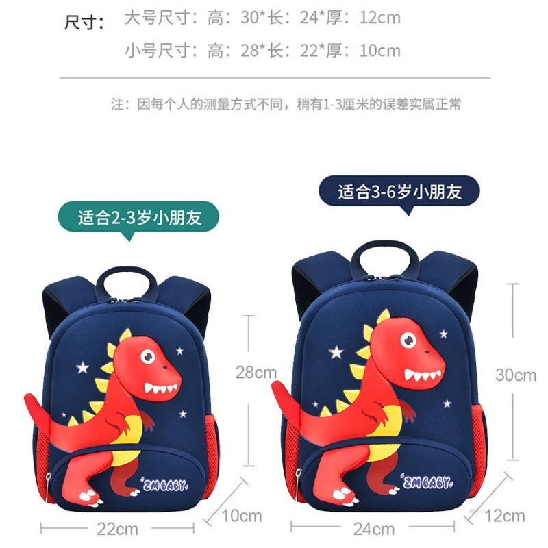 Dinosaur Kids Backpack for Kindergarten Boys and Girls