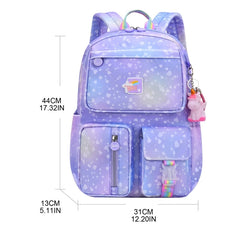 Girls Kids Backpack Elementary Bookbag Anti-theft School Bags for Children