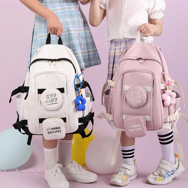 Girls School Backpack Orthopedic Kids Book Bag
