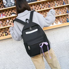 Canvas Travel School Bags for Teenage Girls Lightweight Backpack