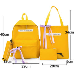 Canvas Travel School Bags for Teenage Girls Lightweight Backpack