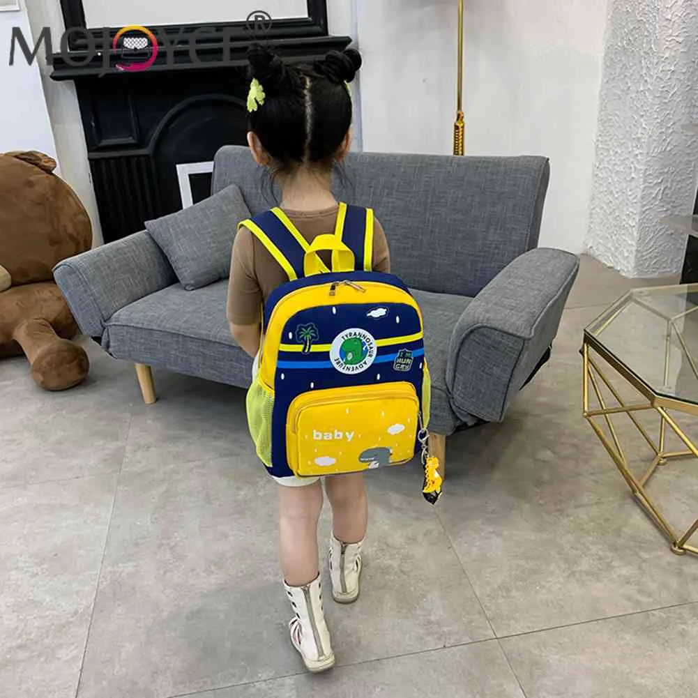 Kids Dinosaur Nylon Schoolbag Cute Backpack for Boy Girl Kindergarten