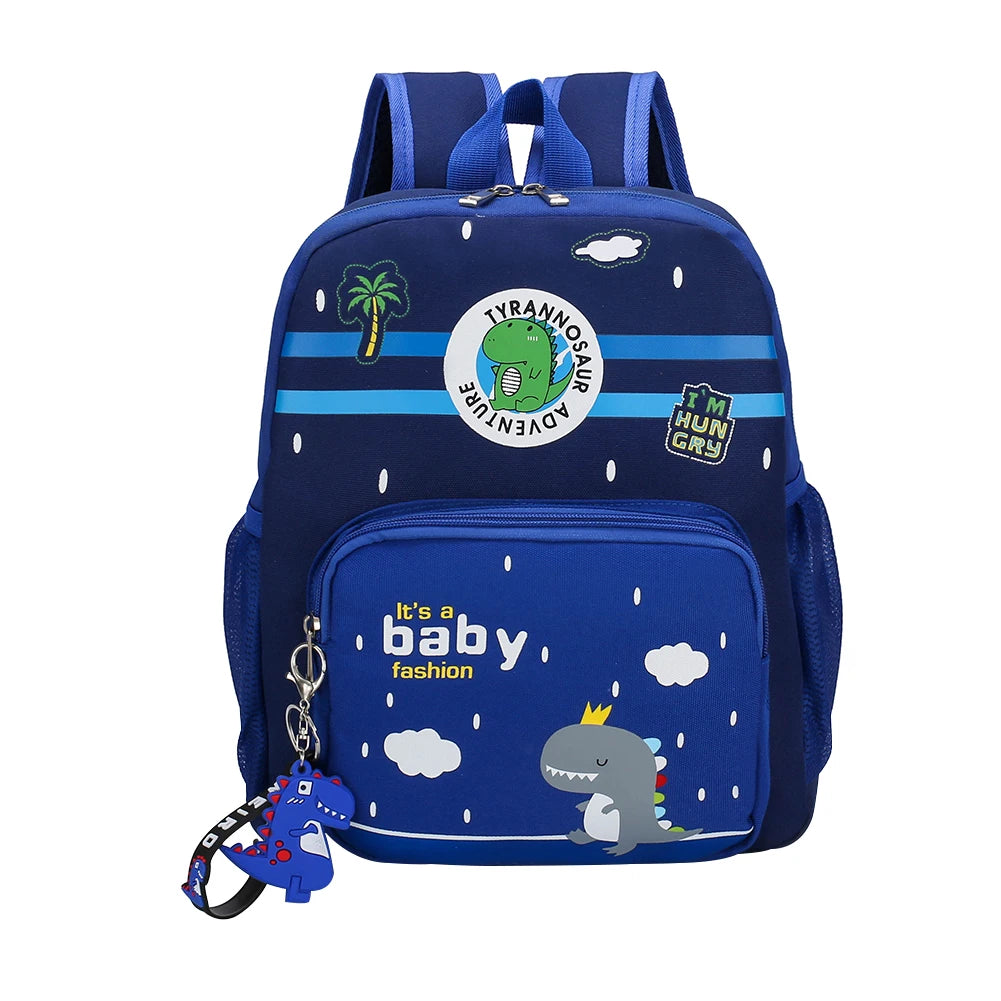 Kids Dinosaur Nylon Schoolbag Cute Backpack for Boy Girl Kindergarten