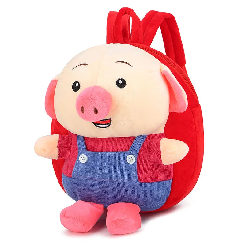 Kids Plush Backpack Cartoon School Bag for Kindergarten