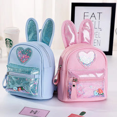 Kids Girl Leather Mini Backpack Purse School Bags