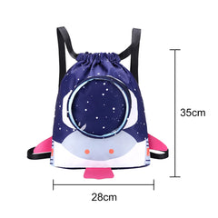 Kids Waterproof Swimming Backpack Adjustable Schoolbag