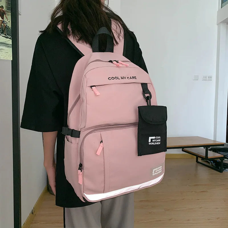 Children's Bag Student Backpack Female College Student Schoolbag