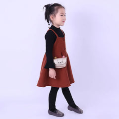 Children's Little Cat Coin Purse PU Leather Hairball Mini Shoulder Bag
