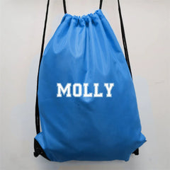 Personalized Kids Gym PE Bag Drawstring Swimming Sports Bag