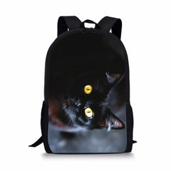 Cats Pattern 3D School Bags Large Capacity Primary Student Bookbags