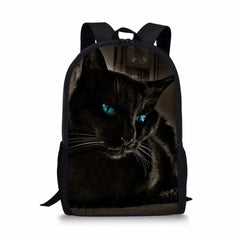 Cats Pattern 3D School Bags Large Capacity Primary Student Bookbags