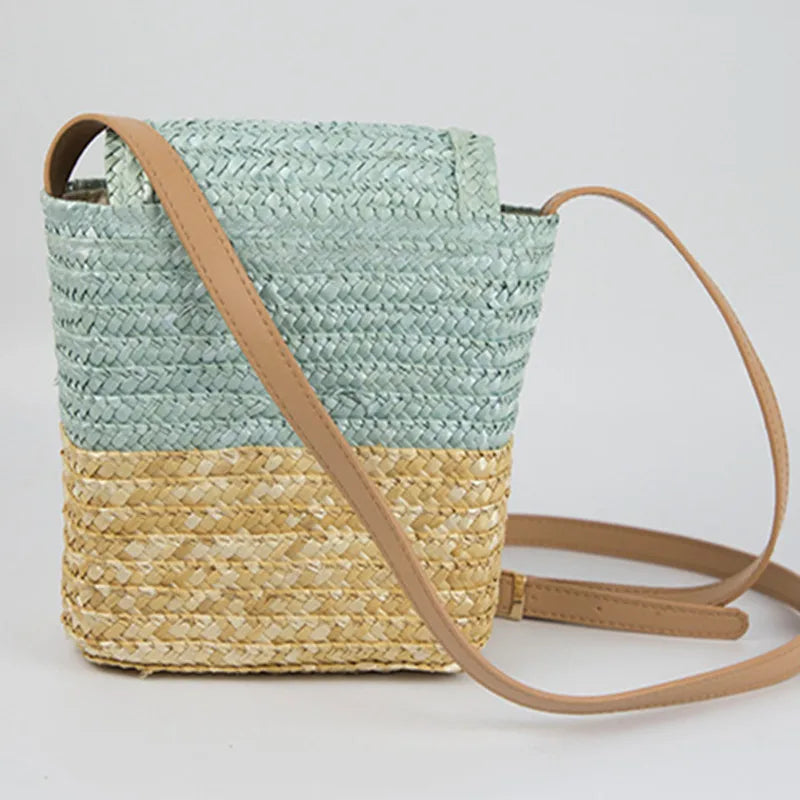 Children's Straw Woven Bag Small House Woven Bag