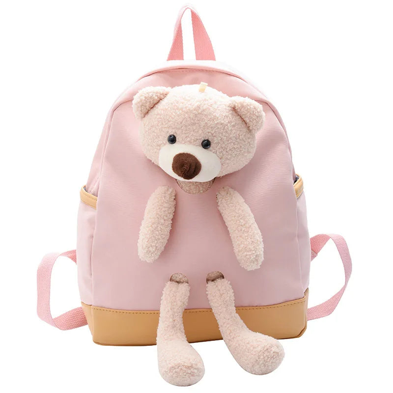 Kids Bear Backpack Autumn Schoolbag for Boys and Girls