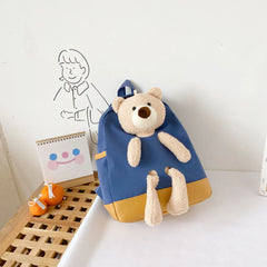 Kids Bear Backpack Autumn Schoolbag for Boys and Girls