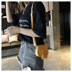 Kids Princess Mini Messenger Bag with Tassel - Cartoon Shoulder Bag