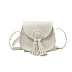 Kids Princess Mini Messenger Bag with Tassel - Cartoon Shoulder Bag