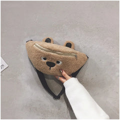 Kids Polar Banana Bag, Bear Belt Bag for Boys and Girls