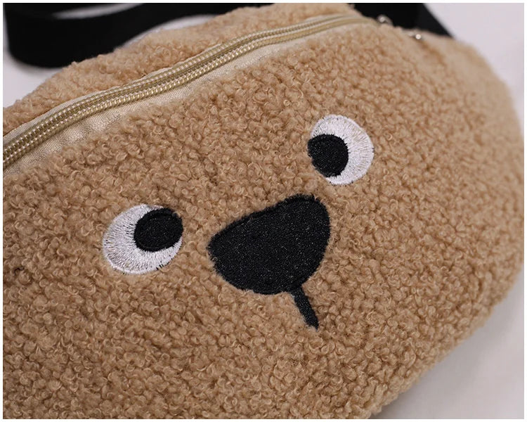 Kids Polar Banana Bag, Bear Belt Bag for Boys and Girls