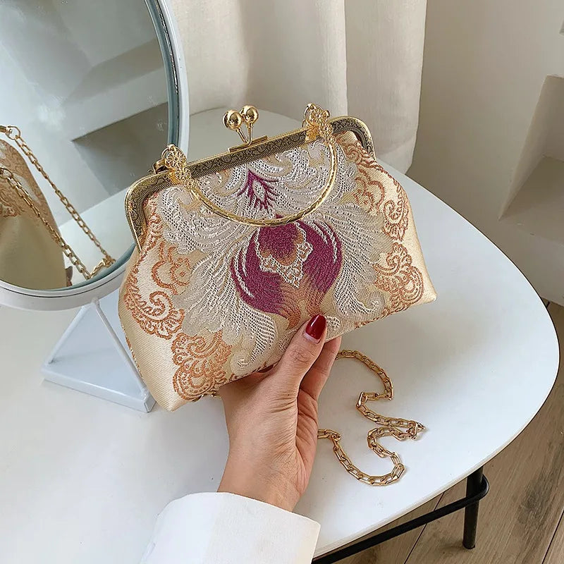 Chinese Embroidery Cheongsam Bag Women's Handbag Retro Antique Small Bag