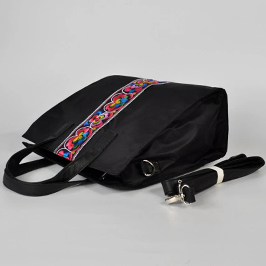 Chinese National Diagonal Embroidery Business Briefcase Female