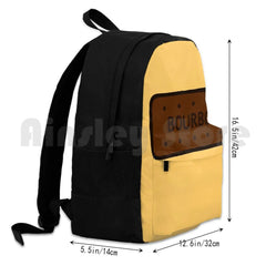 Chocolate Bourbon Biscuit Hiking Backpack Waterproof Camping Travel