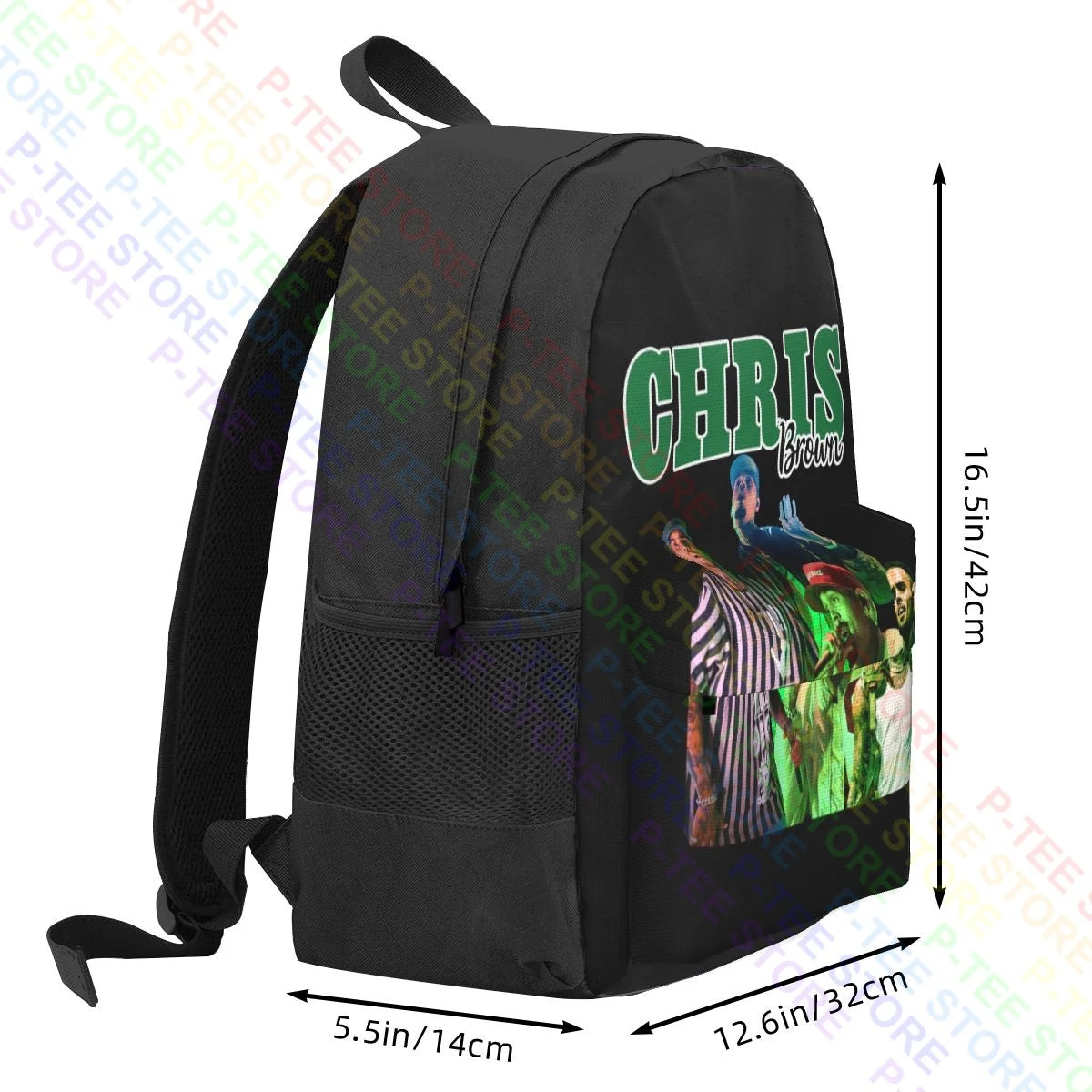 Chris Brown Large Capacity Backpack Creative Eco Friendly Riding Backpack