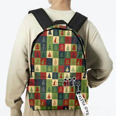 Christmas Backpack Soft Surface Comfortable Handle Storage Book Weight Reduction