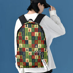 Christmas Backpack Soft Surface Comfortable Handle Storage Book Weight Reduction