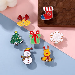 Christmas Brooch Santa Claus Christmas Tree Frog Cup Car Styling