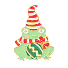 Christmas Brooch Santa Claus Christmas Tree Frog Cup Car Styling
