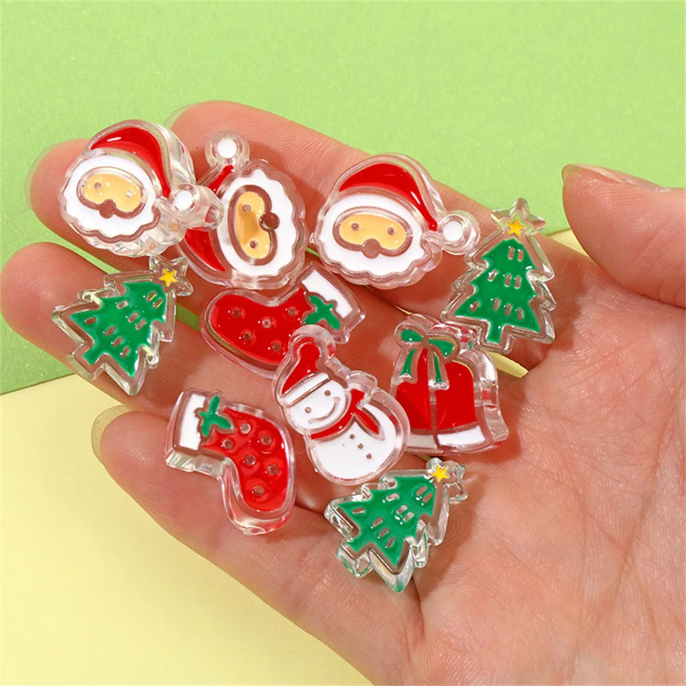 Christmas Tree Snowman Bracelet Beads DIY Accessories