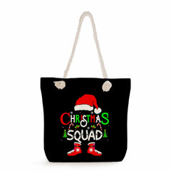 Christmas Letter Shoulder Bag High Capacity Tote Christmas Gift Handbag