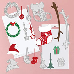Christmas Sloth Cutting Dies for Scrapbooking DIY Craft