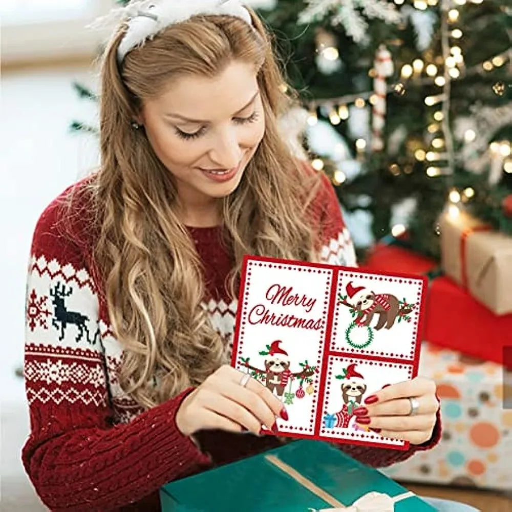 Christmas Sloth Cutting Dies for Scrapbooking DIY Craft