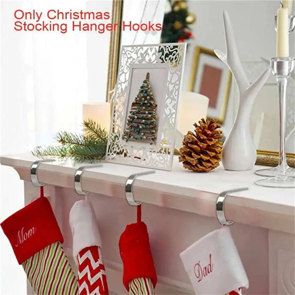 Christmas Stocking Holder Hanging Hooks Self Adhesive Hanger