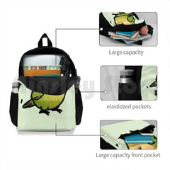 Chubby Kakapo Outdoor Hiking Backpack Green Bird