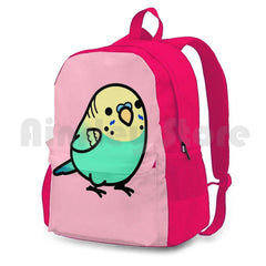 Yellow-Headed Budgie Outdoor Hiking Backpack