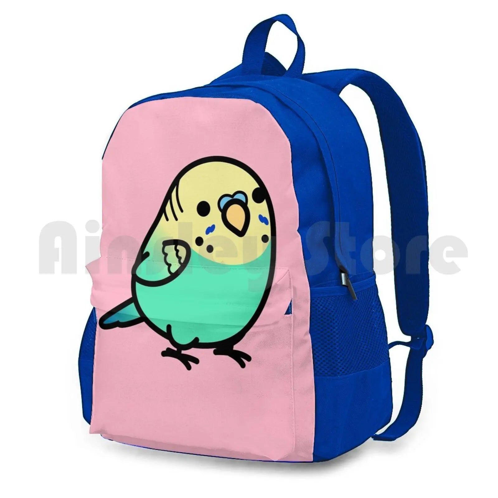 Yellow-Headed Budgie Outdoor Hiking Backpack