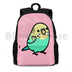 Yellow-Headed Budgie Outdoor Hiking Backpack