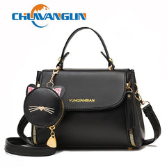 Chuwanglin Women PU Leather Shoulder Bag Set