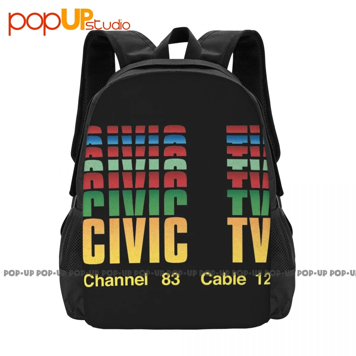 Videodrome Inspired Backpack Large Capacity Eco Friendly School Bag