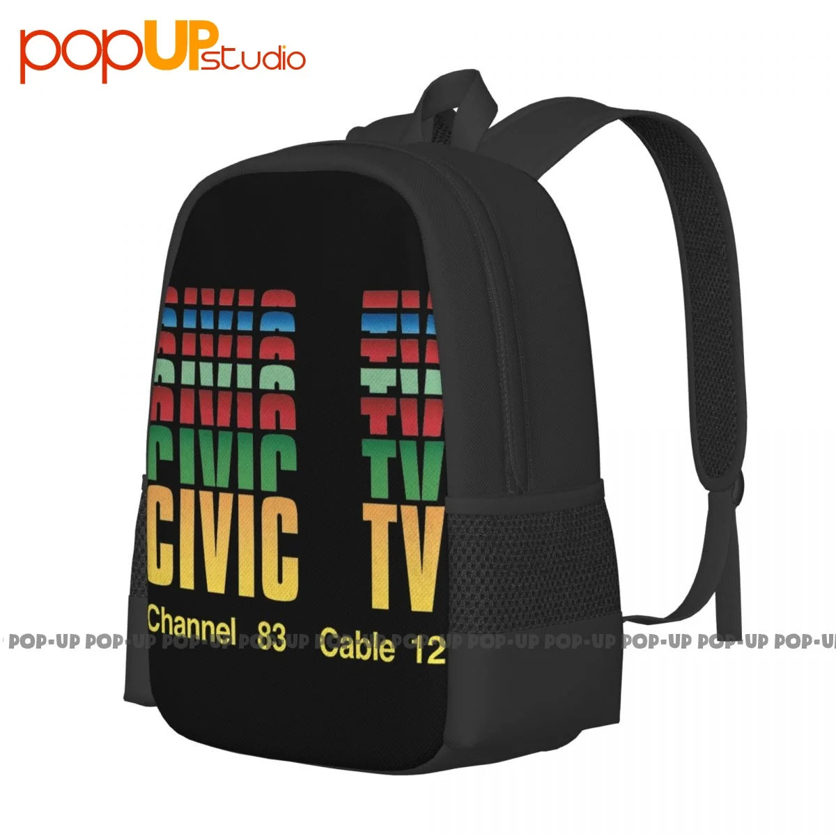 Videodrome Inspired Backpack Large Capacity Eco Friendly School Bag