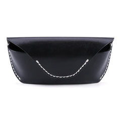 Leather Waist Bag Mens Womens Real Cow Leather Sunglasses Box Case Bag
