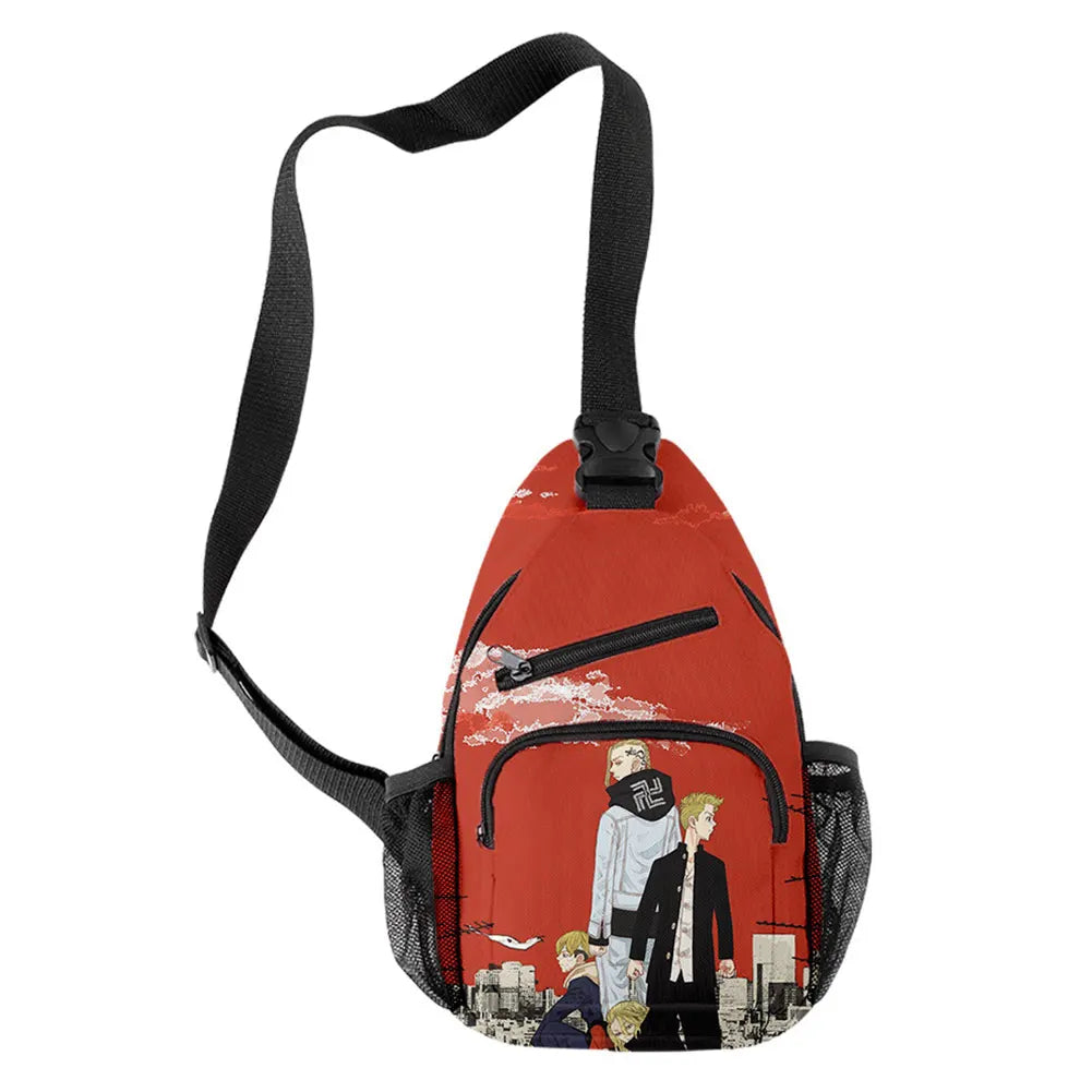 Tokyo Revengers 3D Printed Chest Bag Oxford Waterproof Crossbody Shoulder