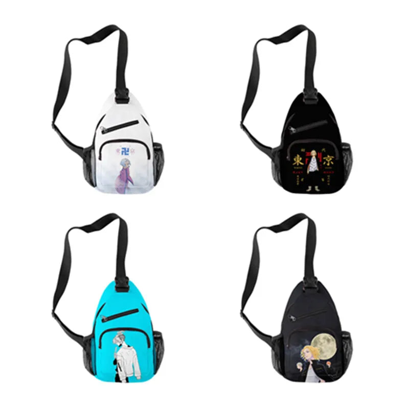 Tokyo Revengers 3D Printed Chest Bag Oxford Waterproof Crossbody Shoulder