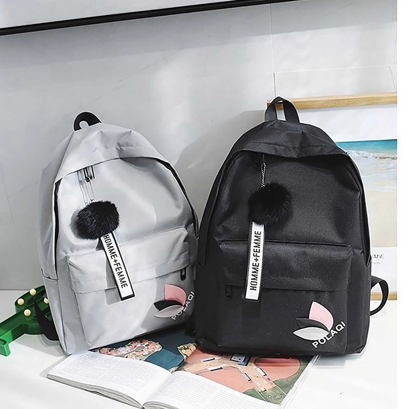 Classic Everyday Backpack with Smooth Zipper Closure