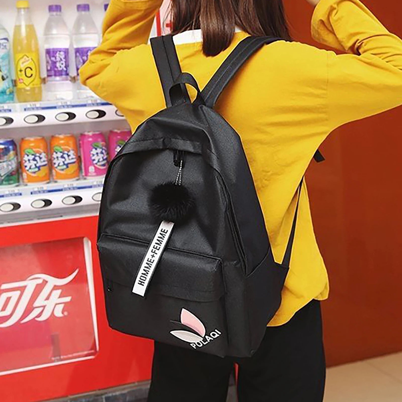 Classic Everyday Backpack with Smooth Zipper Closure